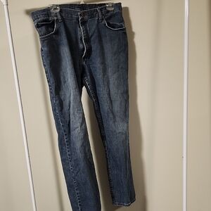 Wrangler Men’s Dark Blue Straight Jeans – Size 36 x 32